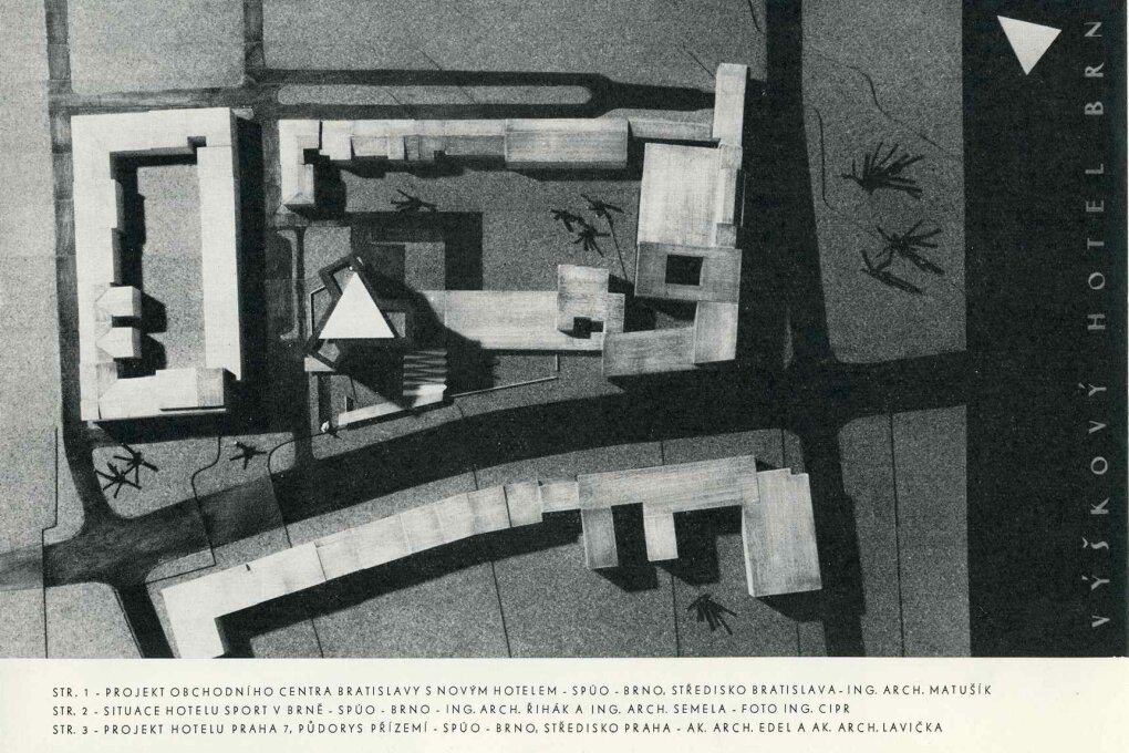 Projekty nových hotelů pro VII. plán